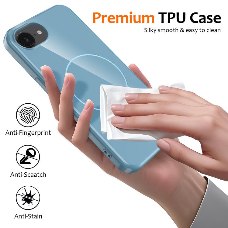 For iPhone 17e / 16e Glossy TPU Shockproof MagSafe Phone Case with Lanyard