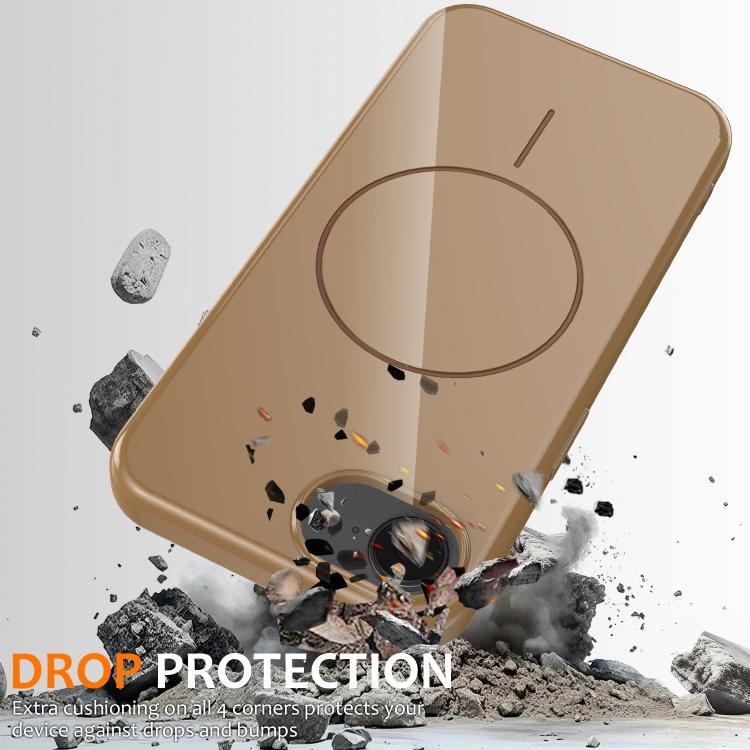 For iPhone 17e / 16e Glossy TPU Shockproof MagSafe Phone Case with Lanyard