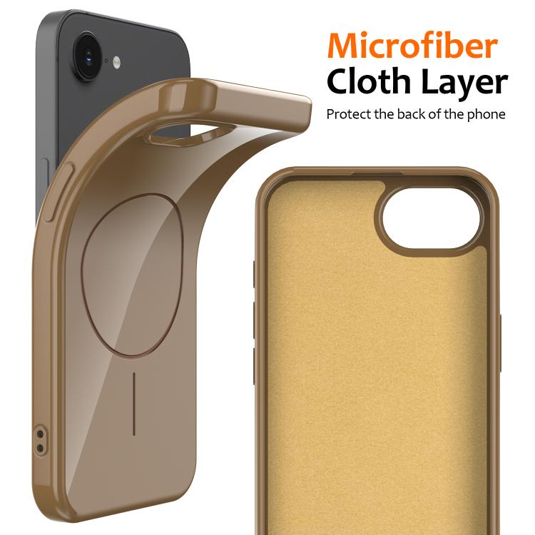 For iPhone 17e / 16e Glossy TPU Shockproof MagSafe Phone Case with Lanyard