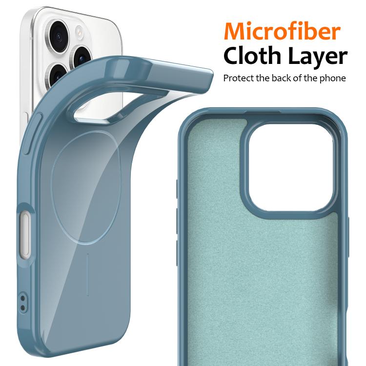 For iPhone 16 Pro Max Glossy TPU Shockproof MagSafe Phone Case with Lanyard