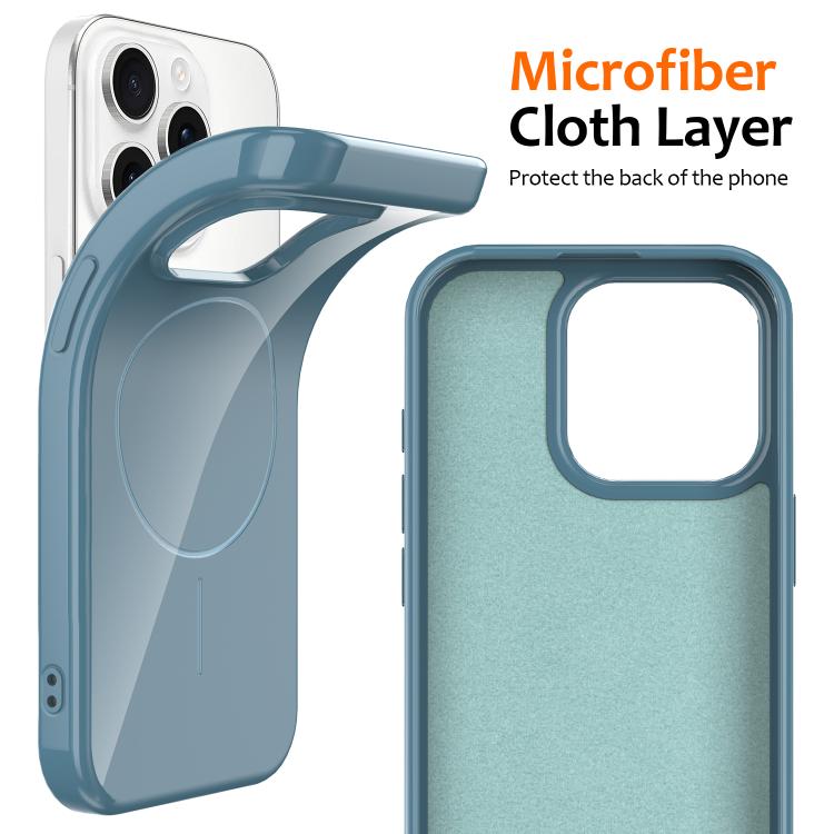 For iPhone 15 Pro Glossy TPU Shockproof MagSafe Phone Case with Lanyard
