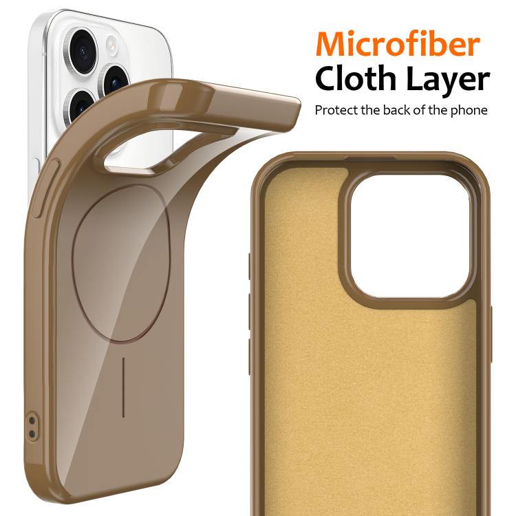 For iPhone 13 Pro Max Glossy TPU Shockproof MagSafe Phone Case with Lanyard