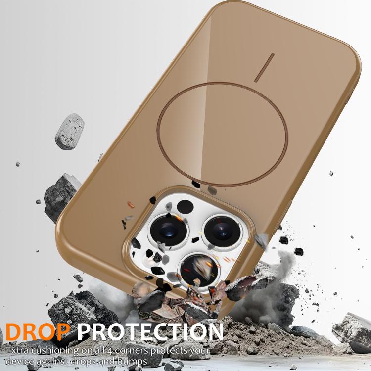 For iPhone 13 Pro Glossy TPU Shockproof MagSafe Phone Case with Lanyard