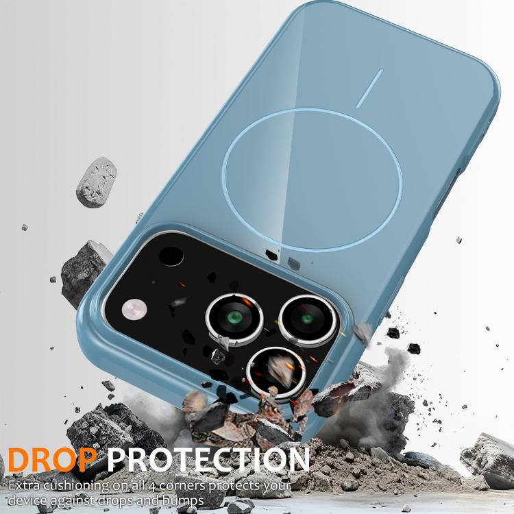 For iPhone 17 Pro Max Glossy TPU Shockproof MagSafe Phone Case with Lanyard