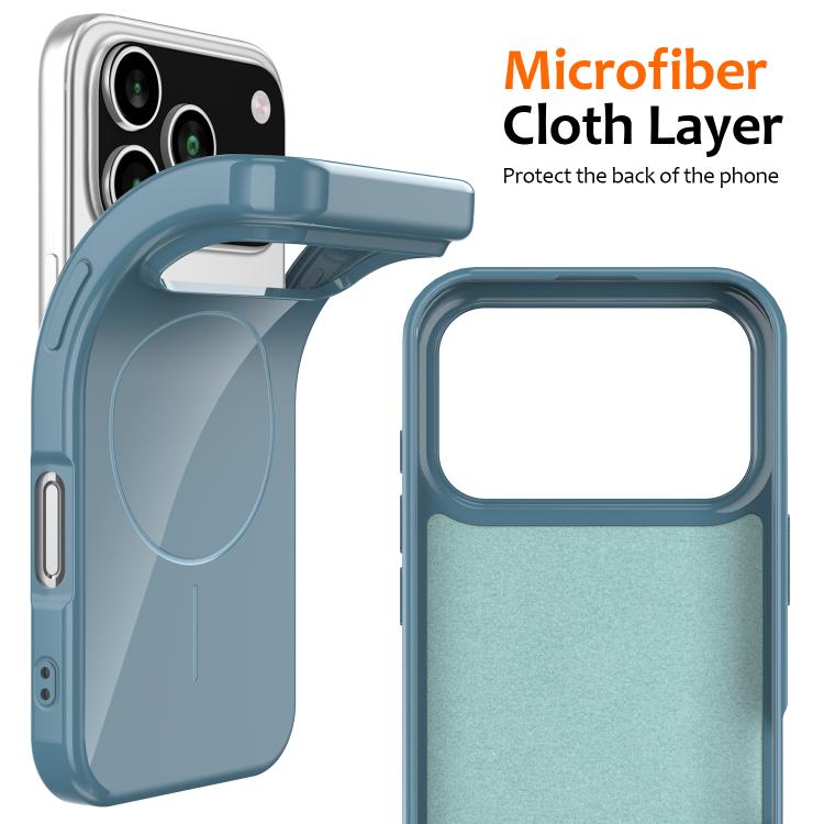 For iPhone 17 Pro Max Glossy TPU Shockproof MagSafe Phone Case with Lanyard