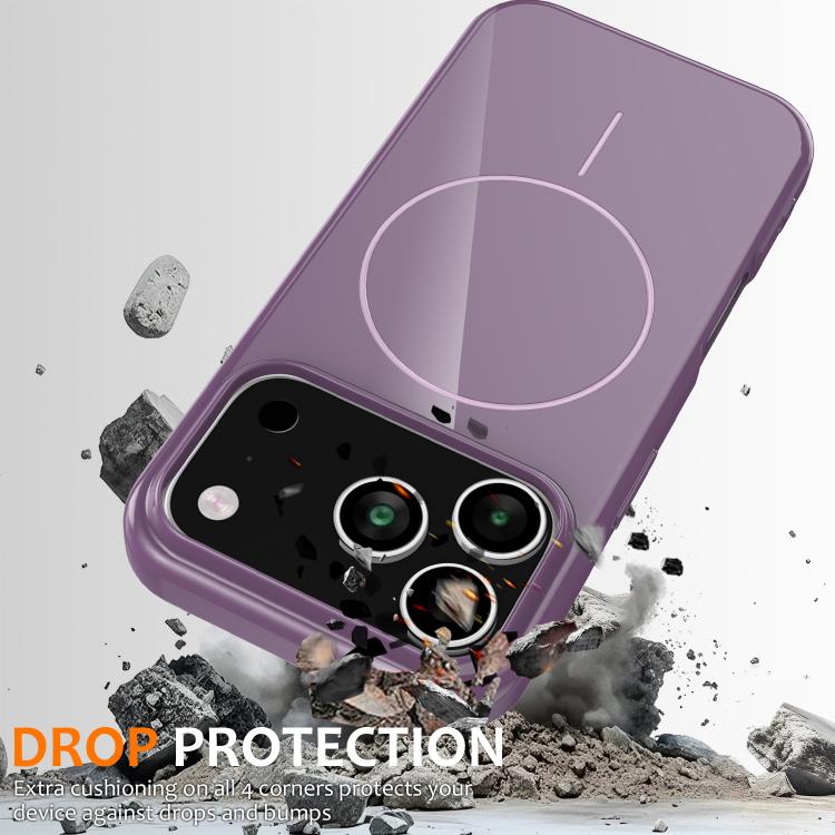 For iPhone 17 Pro Max Glossy TPU Shockproof MagSafe Phone Case with Lanyard