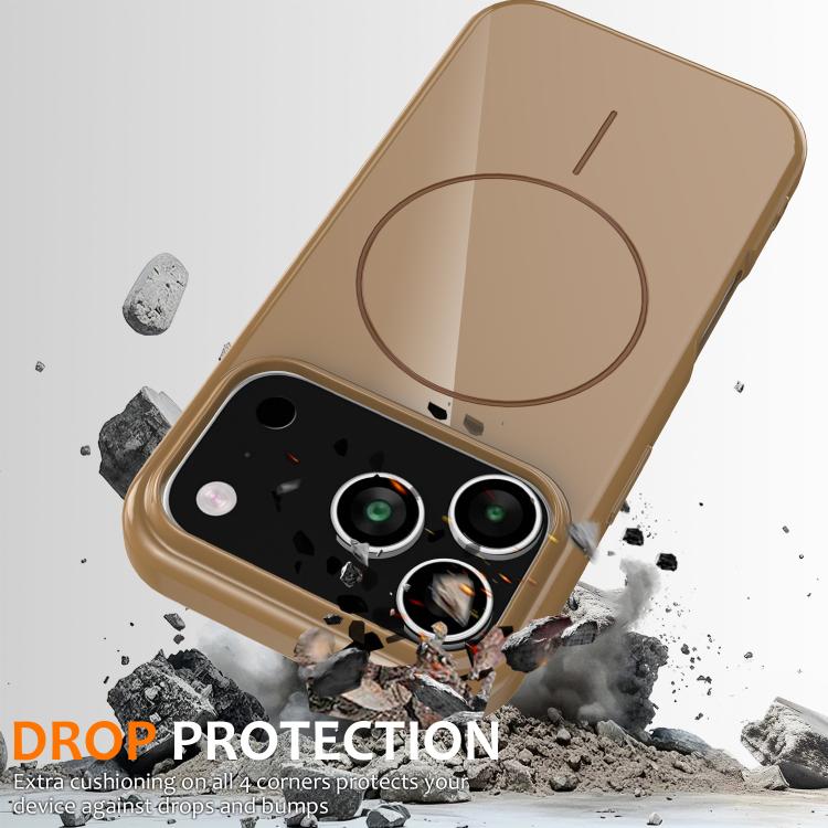 For iPhone 17 Pro Max Glossy TPU Shockproof MagSafe Phone Case with Lanyard