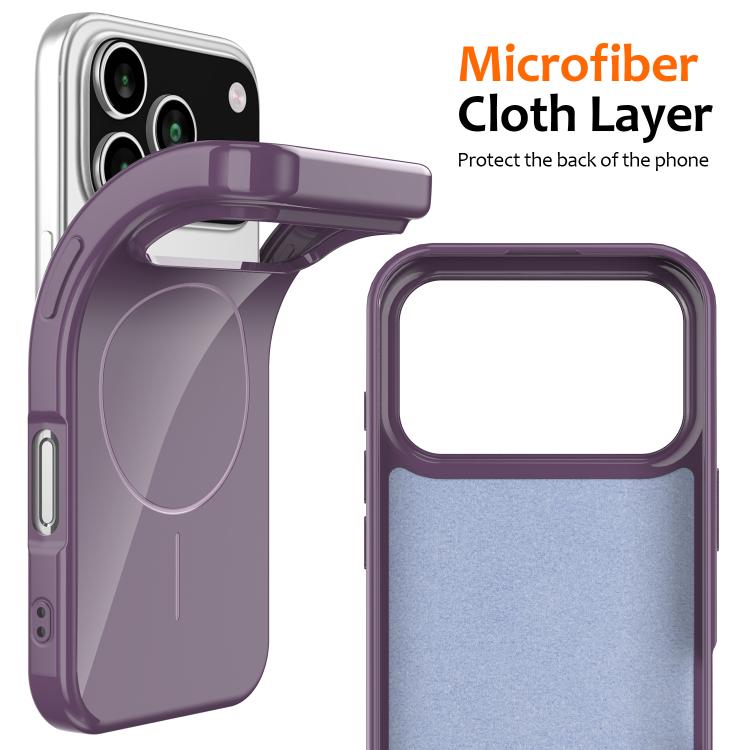 For iPhone 17 Pro Glossy TPU Shockproof MagSafe Phone Case with Lanyard