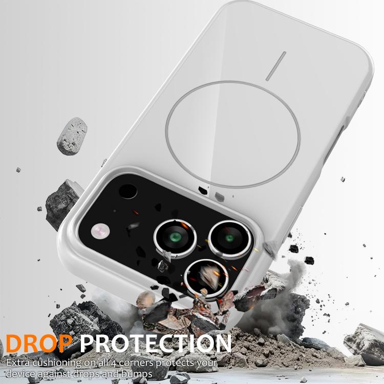 For iPhone 17 Pro Glossy TPU Shockproof MagSafe Phone Case with Lanyard