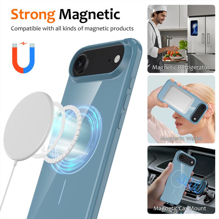 For iPhone Air Glossy TPU Shockproof MagSafe Phone Case with Lanyard