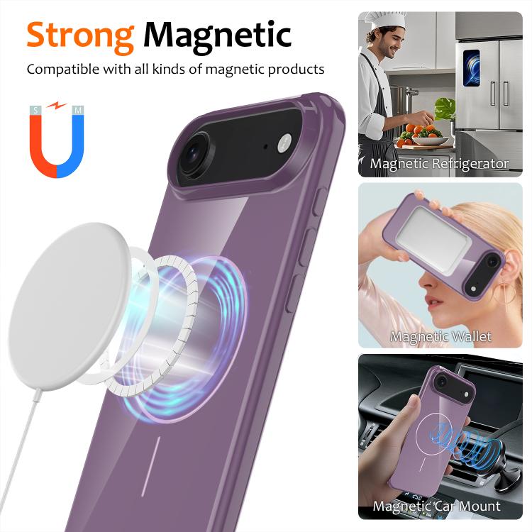 For iPhone Air Glossy TPU Shockproof MagSafe Phone Case with Lanyard
