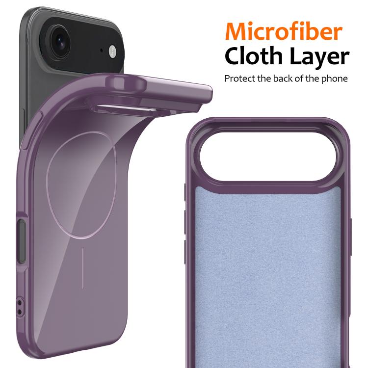 For iPhone Air Glossy TPU Shockproof MagSafe Phone Case with Lanyard