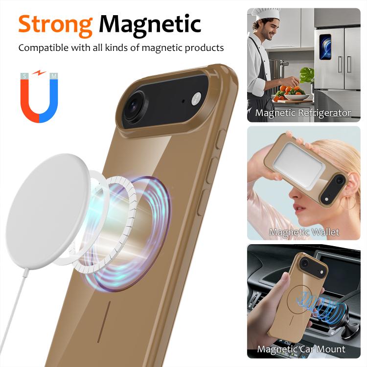 For iPhone Air Glossy TPU Shockproof MagSafe Phone Case with Lanyard