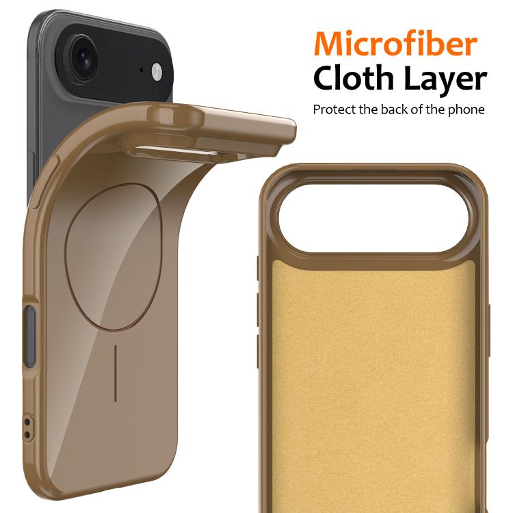 For iPhone Air Glossy TPU Shockproof MagSafe Phone Case with Lanyard