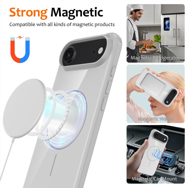 For iPhone Air Glossy TPU Shockproof MagSafe Phone Case with Lanyard