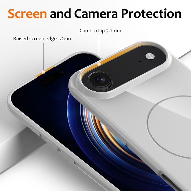 For iPhone Air Glossy TPU Shockproof MagSafe Phone Case with Lanyard