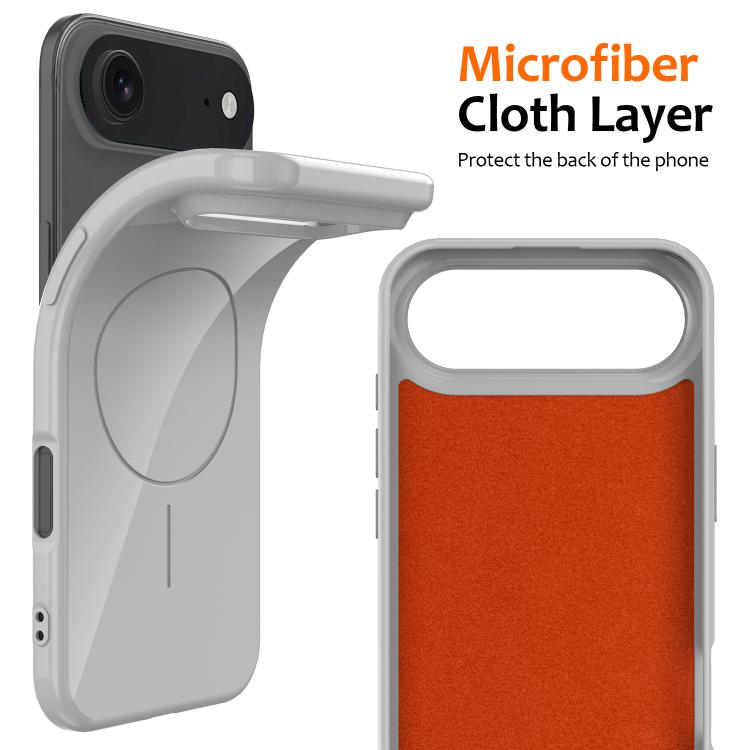 For iPhone Air Glossy TPU Shockproof MagSafe Phone Case with Lanyard