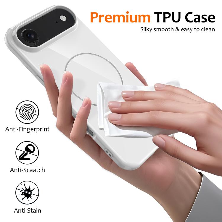 For iPhone Air Glossy TPU Shockproof MagSafe Phone Case with Lanyard