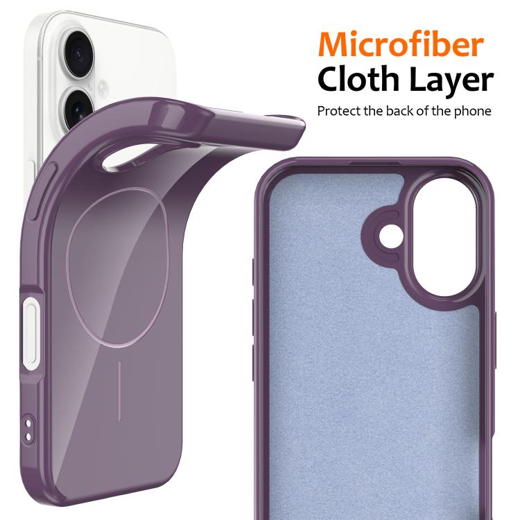 For iPhone 17 Glossy TPU Shockproof MagSafe Phone Case with Lanyard