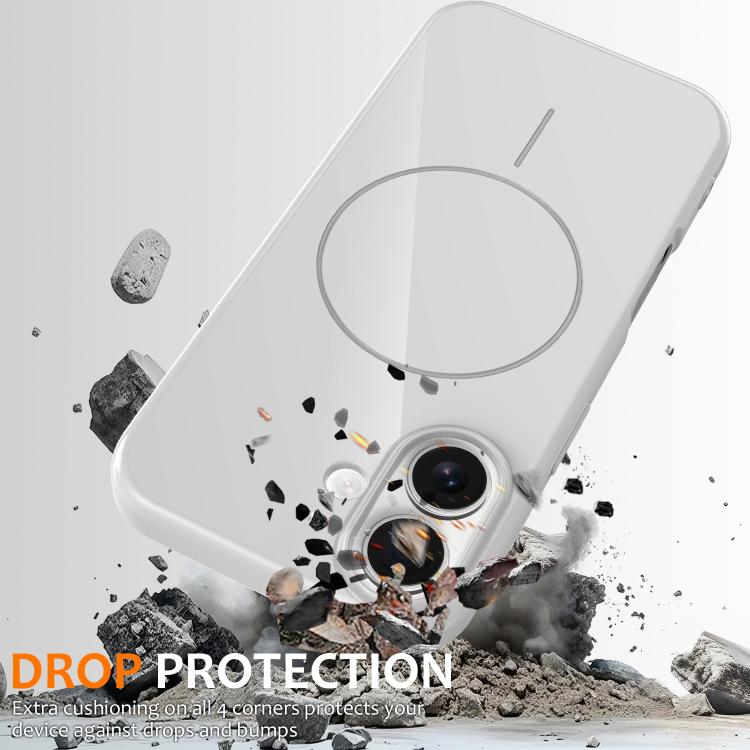For iPhone 17 Glossy TPU Shockproof MagSafe Phone Case with Lanyard
