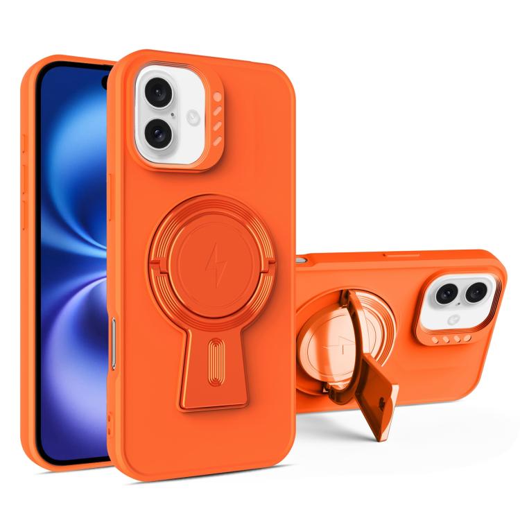 For iPhone 16 Y-shape Holder MagSafe Rugged Shockproof Phone Case