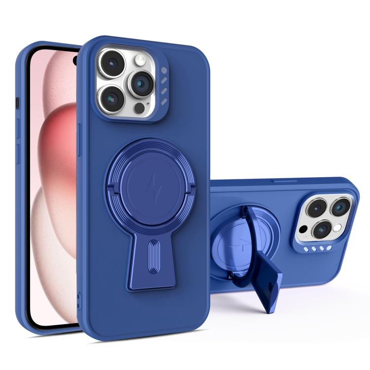 For iPhone 15 Y-shape Holder MagSafe Rugged Shockproof Phone Case