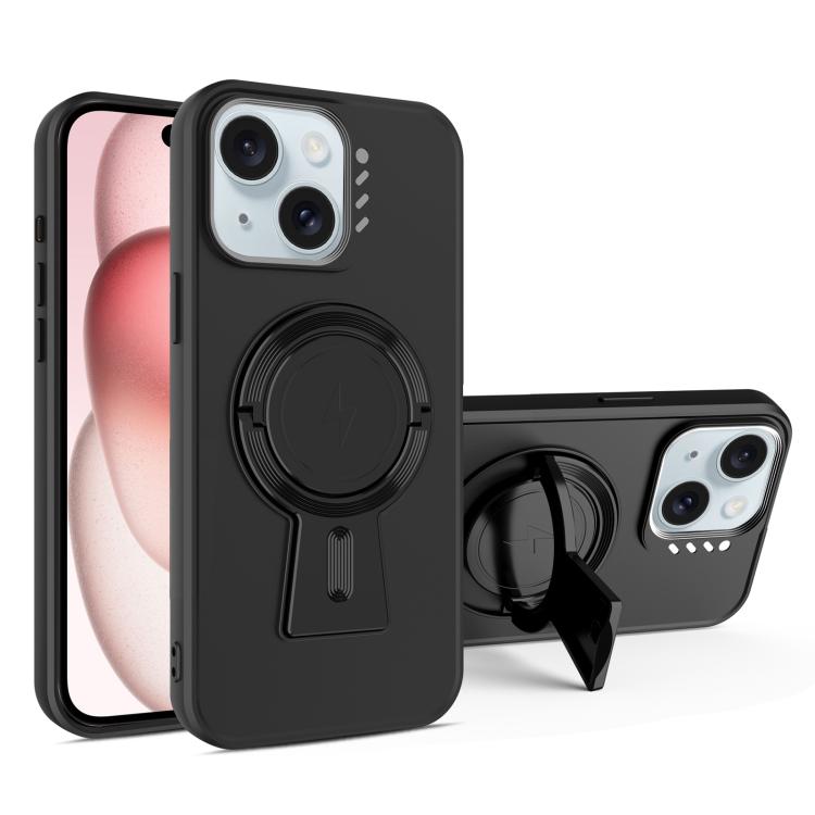 For iPhone 15 Y-shape Holder MagSafe Rugged Shockproof Phone Case