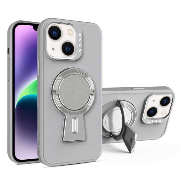 For iPhone 14 Y-shape Holder MagSafe Rugged Shockproof Phone Case