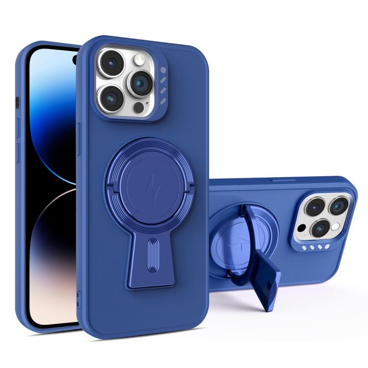 For iPhone 14 Pro Max Y-shape Holder MagSafe Rugged Shockproof Phone Case