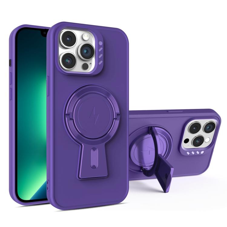 For iPhone 13 Pro Max Y-shape Holder MagSafe Rugged Shockproof Phone Case