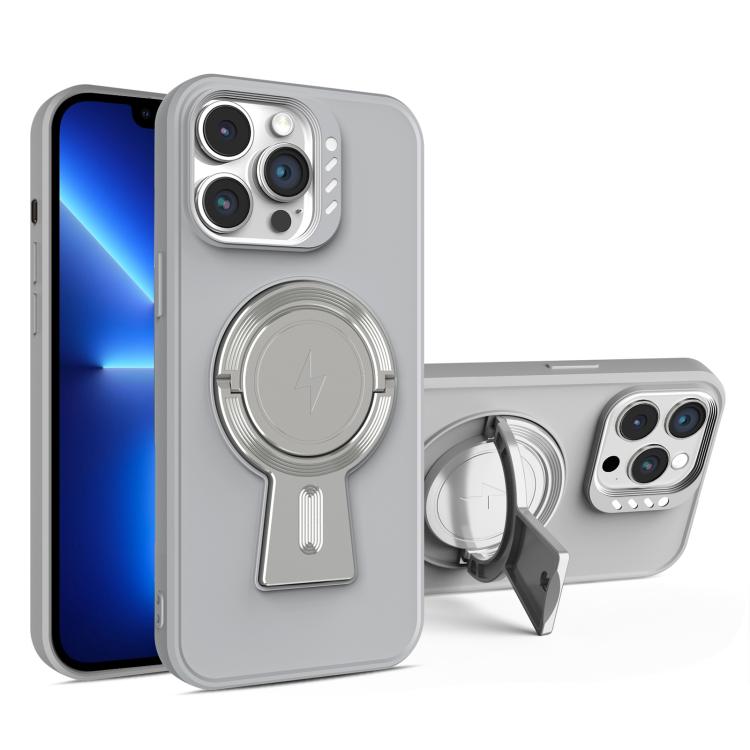 For iPhone 13 Pro Y-shape Holder MagSafe Rugged Shockproof Phone Case