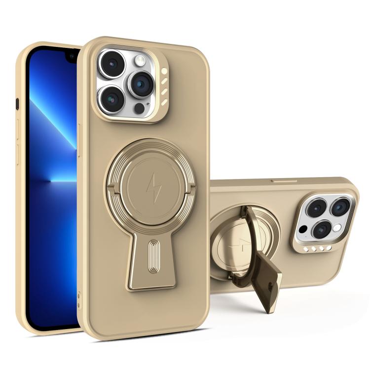 For iPhone 13 Pro Y-shape Holder MagSafe Rugged Shockproof Phone Case