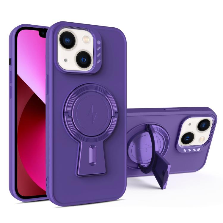 For iPhone 13 Y-shape Holder MagSafe Rugged Shockproof Phone Case
