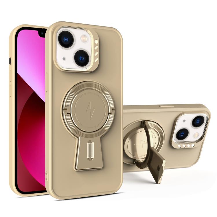 For iPhone 13 Y-shape Holder MagSafe Rugged Shockproof Phone Case
