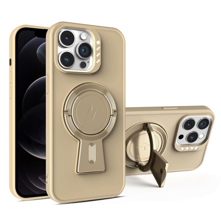 For iPhone 12 Pro Y-shape Holder MagSafe Rugged Shockproof Phone Case