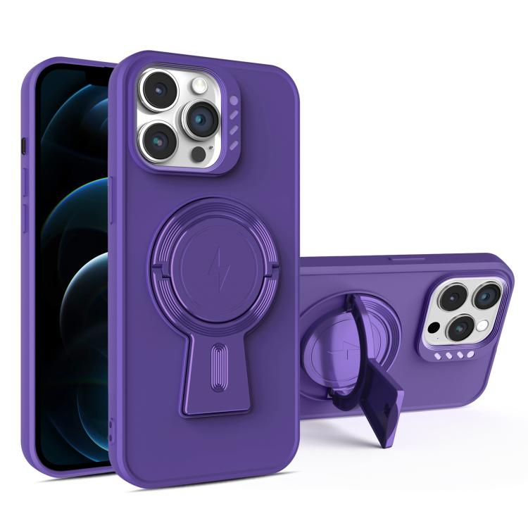 For iPhone 12 Pro Max Y-shape Holder MagSafe Rugged Shockproof Phone Case