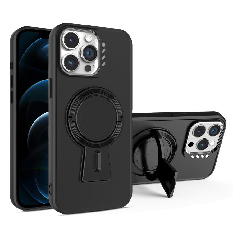 For iPhone 12 Pro Max Y-shape Holder MagSafe Rugged Shockproof Phone Case