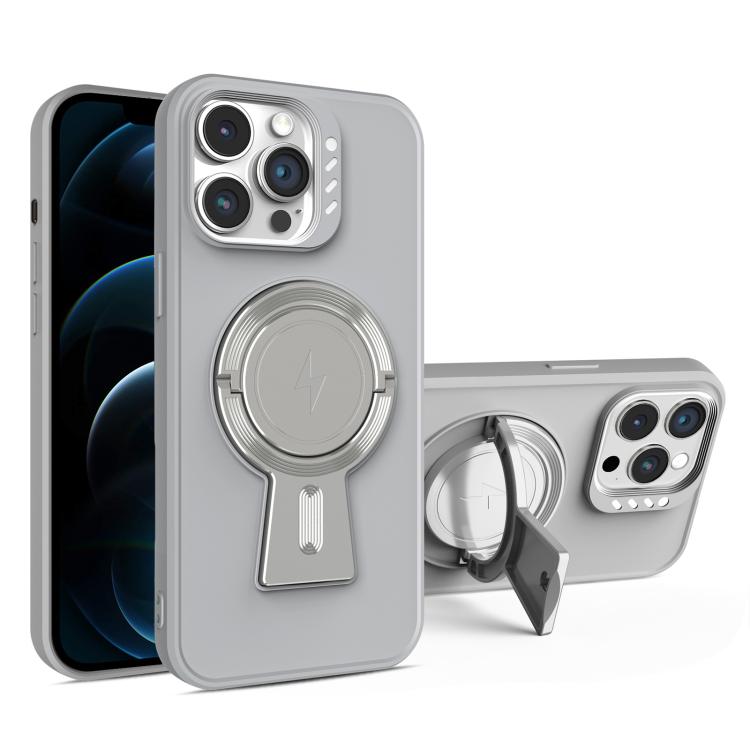 For iPhone 12 Pro Max Y-shape Holder MagSafe Rugged Shockproof Phone Case