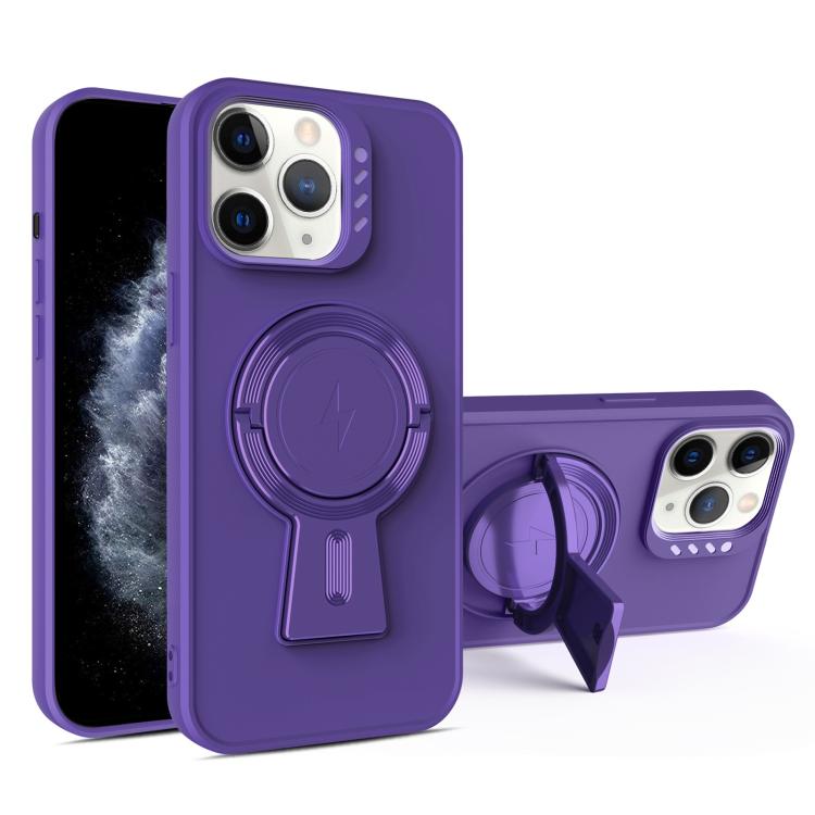 For iPhone 11 Pro Max Y-shape Holder MagSafe Rugged Shockproof Phone Case