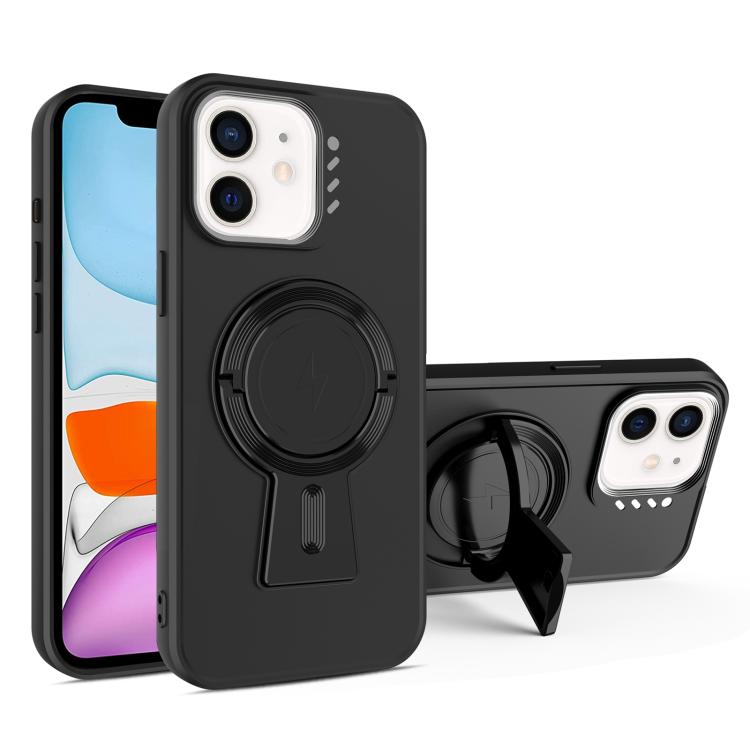 For iPhone 11 Y-shape Holder MagSafe Rugged Shockproof Phone Case