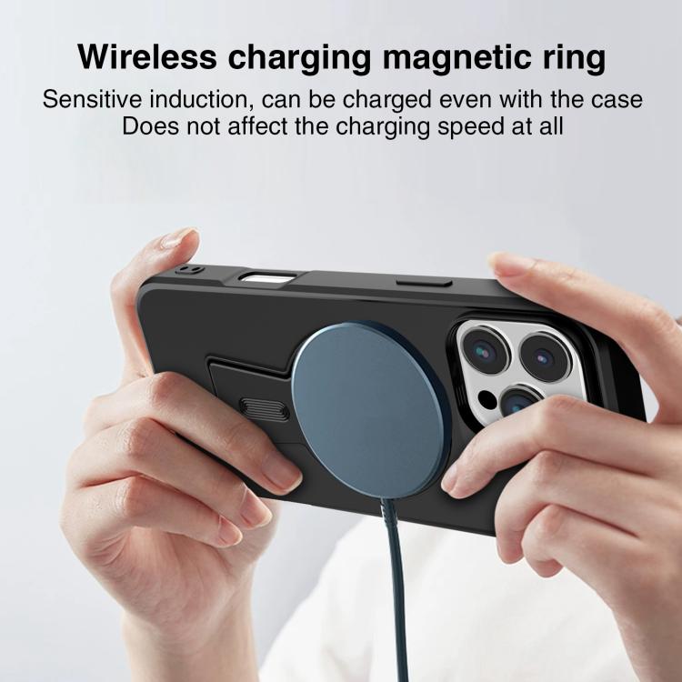 For iPhone 12 Pro Y-shape Holder MagSafe Rugged Shockproof Phone Case