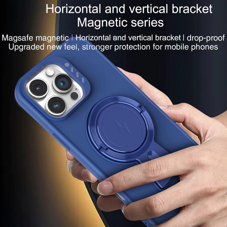 For iPhone 13 Pro Max Y-shape Holder MagSafe Rugged Shockproof Phone Case