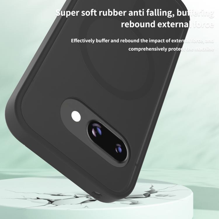 For Google Pixel 9a Skin Feel TPU Hybrid PC MagSafe Phone Case