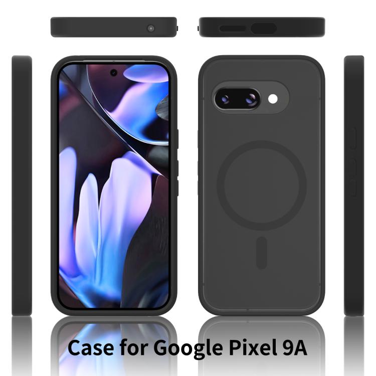 For Google Pixel 9a Skin Feel TPU Hybrid PC MagSafe Phone Case