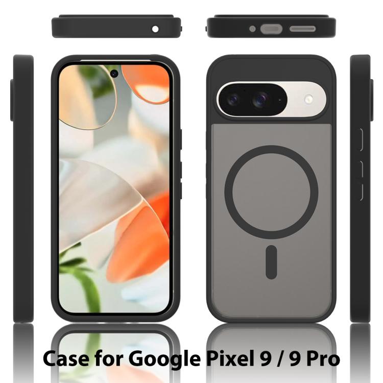 For Google Pixel 9 / 9 Pro Skin Feel TPU Hybrid PC MagSafe Phone Case