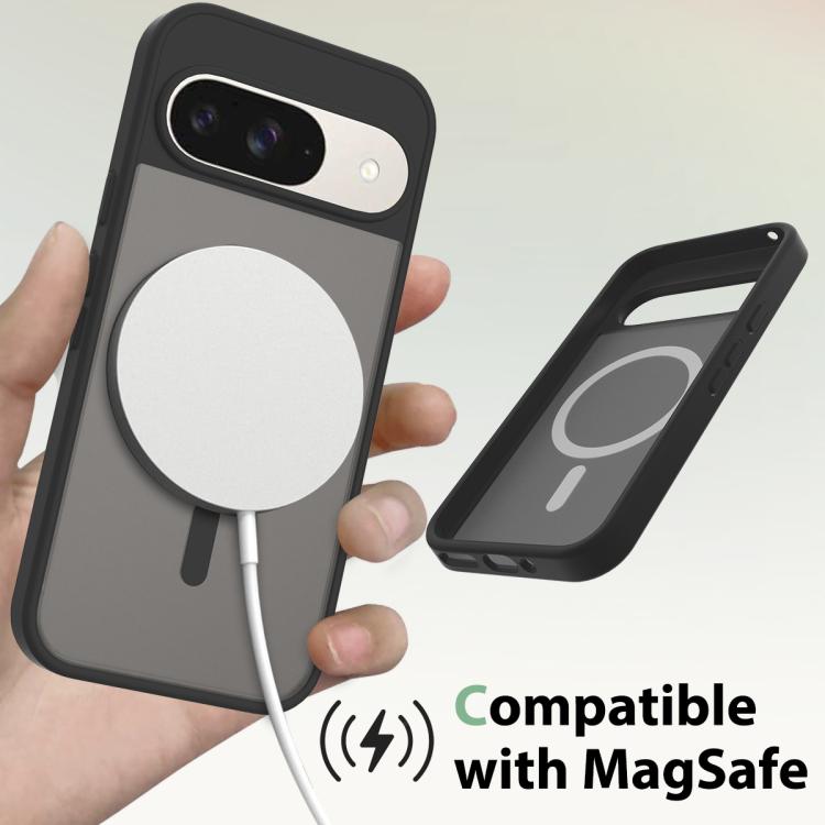 For Google Pixel 9 / 9 Pro Skin Feel TPU Hybrid PC MagSafe Phone Case