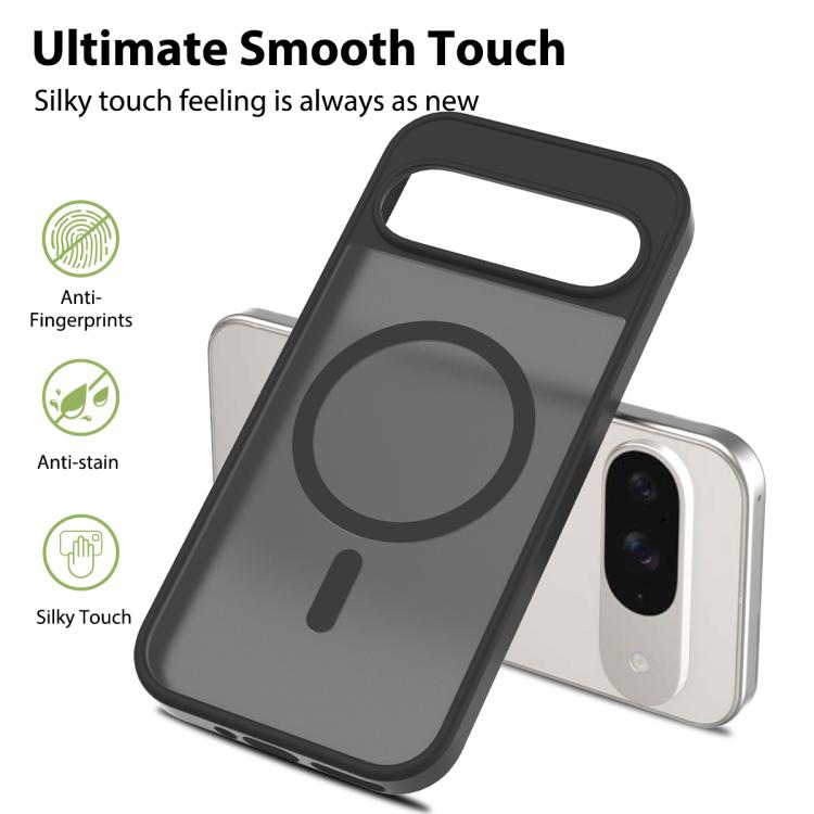 For Google Pixel 9 / 9 Pro Skin Feel TPU Hybrid PC MagSafe Phone Case