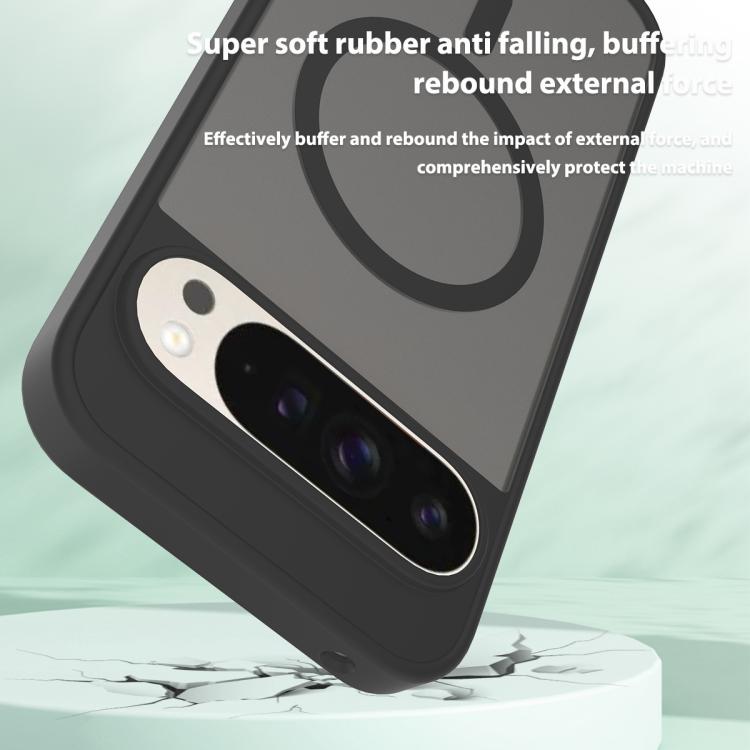 For Google Pixel 9 Pro XL Skin Feel TPU Hybrid PC MagSafe Phone Case