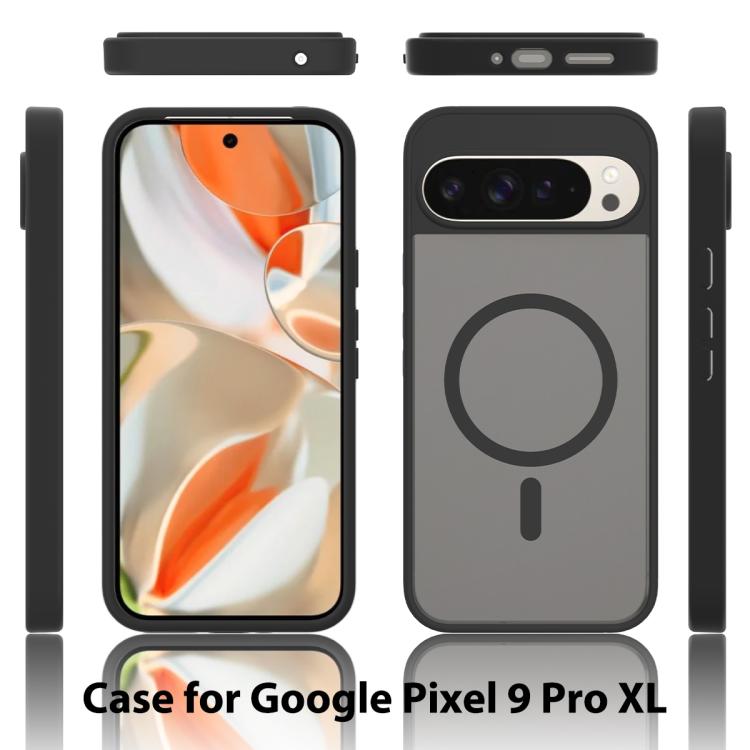 For Google Pixel 9 Pro XL Skin Feel TPU Hybrid PC MagSafe Phone Case