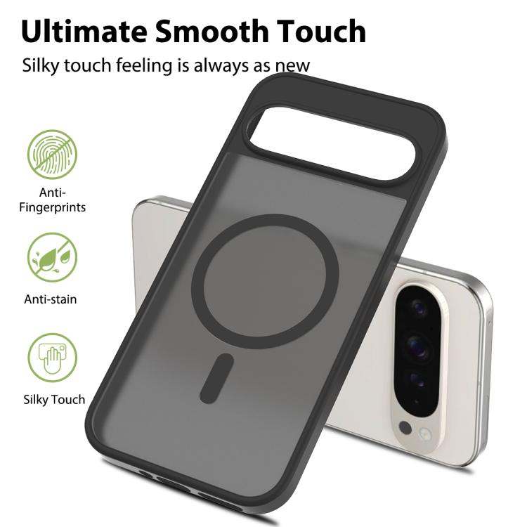 For Google Pixel 9 Pro XL Skin Feel TPU Hybrid PC MagSafe Phone Case